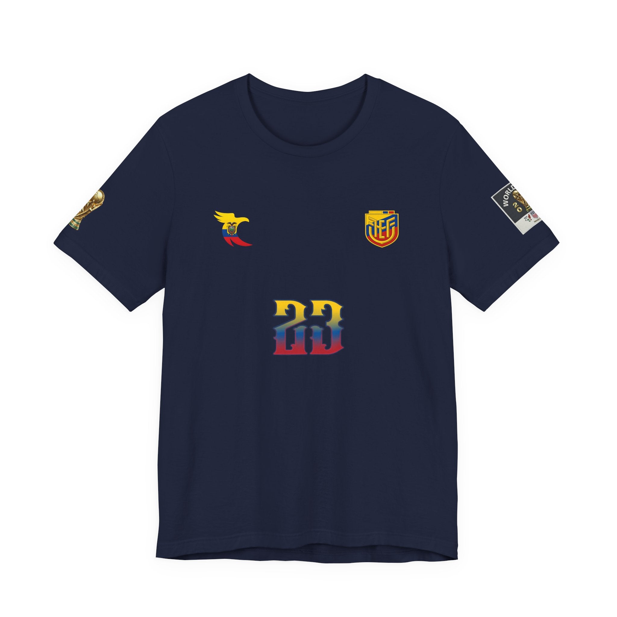 Caicedo Ecuador Soccer Jersey T‑Shirt — Custom Name & Number (23)