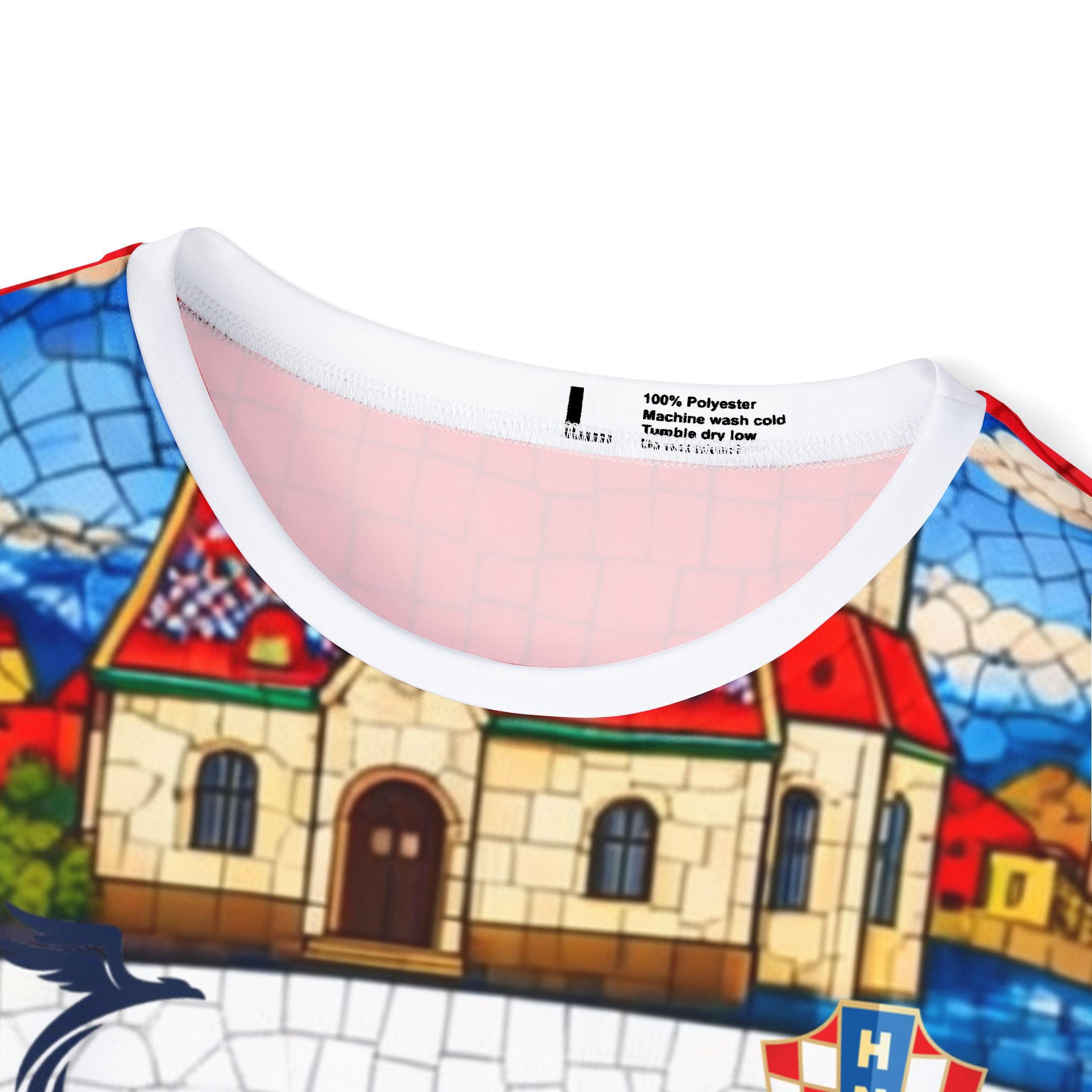 Croatia Mosaic Soccer Jersey — Men's All-Over-Print Football Shirt