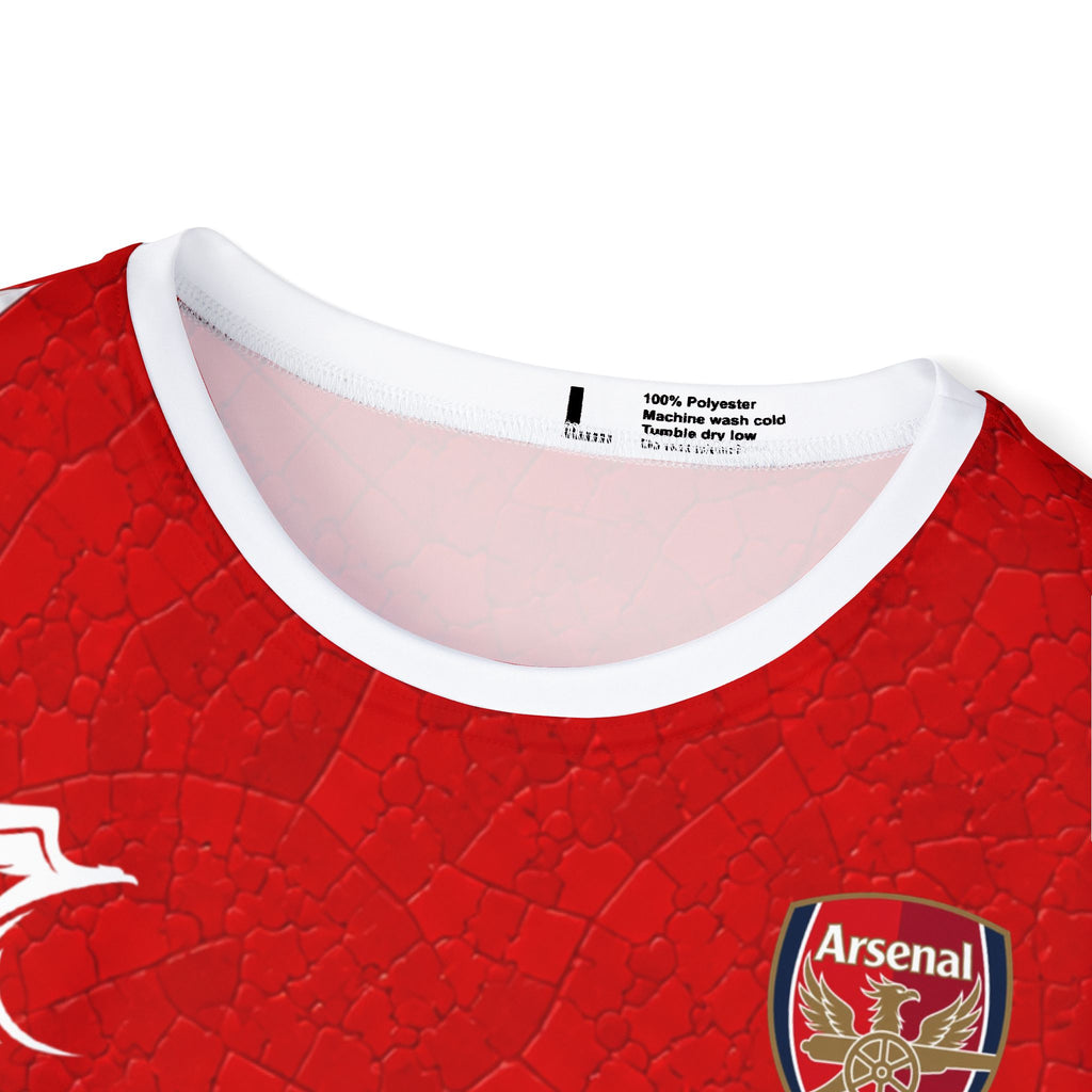 Arsenal-Inspired Men’s Soccer Jersey – J. Timber #12 Red “Emirates Fly Better”