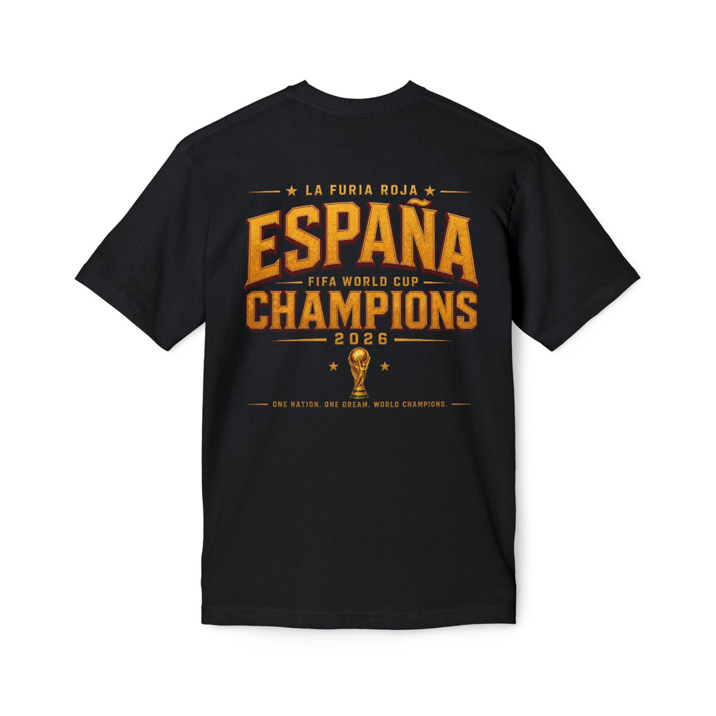 España Champions T-Shirt — La Furia Roja 2026 World Cup Victory Tee