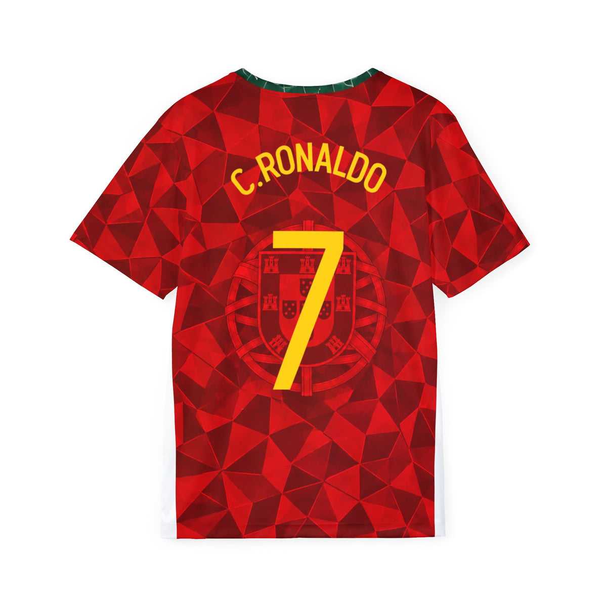 Portugal Cristiano Ronaldo #7 Men's Soccer Jersey — Red National Team Football Shirt