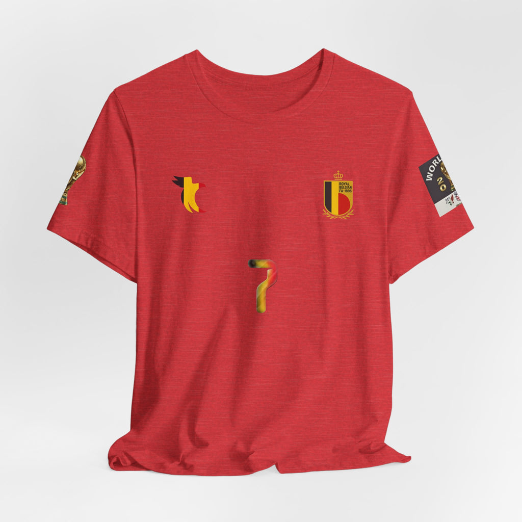 De Bruyne 7 Jersey Tee | Belgium soccer number 7 shirt