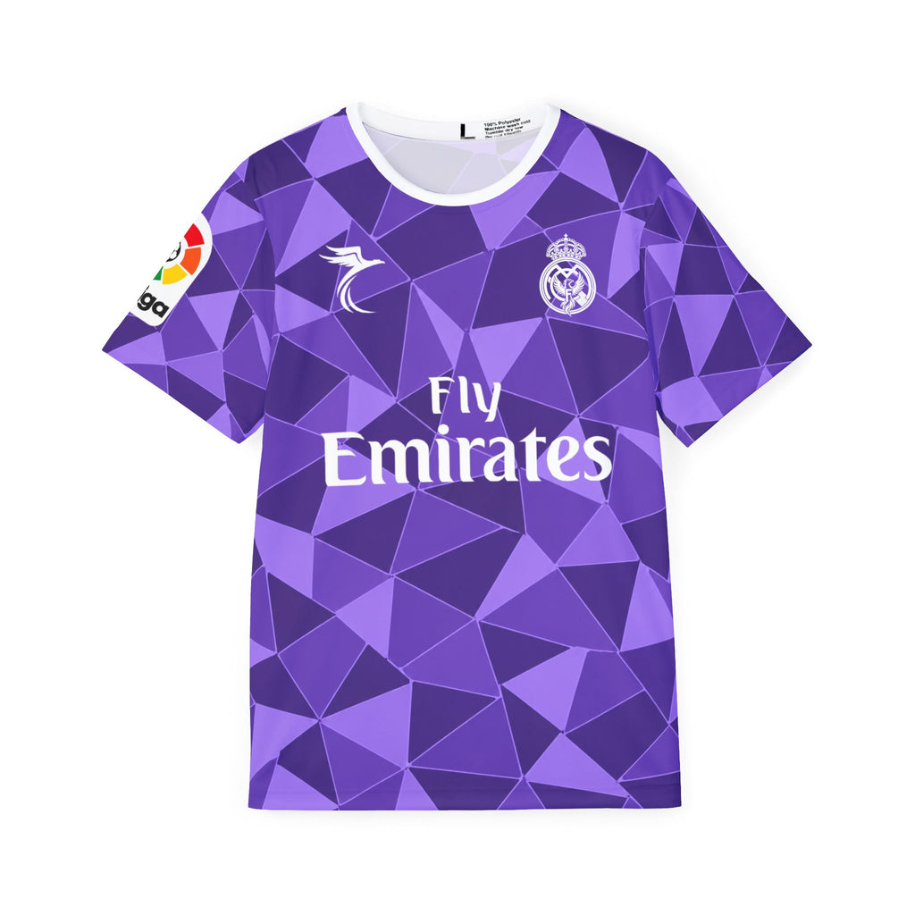 Ronaldo #7 Purple Geometric Soccer Jersey