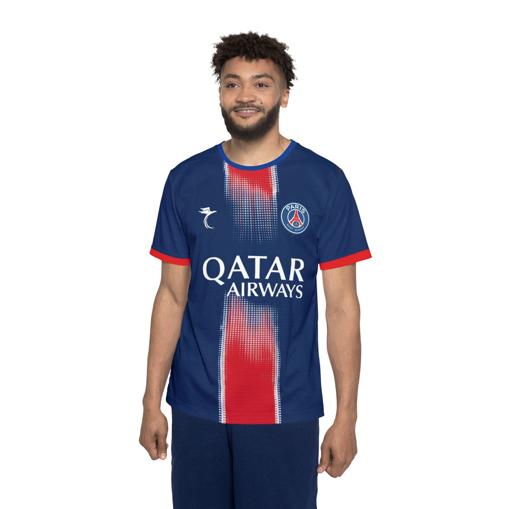 PSG O. Dembélé #10 Men’s Soccer Jersey — Qatar Airways Replica