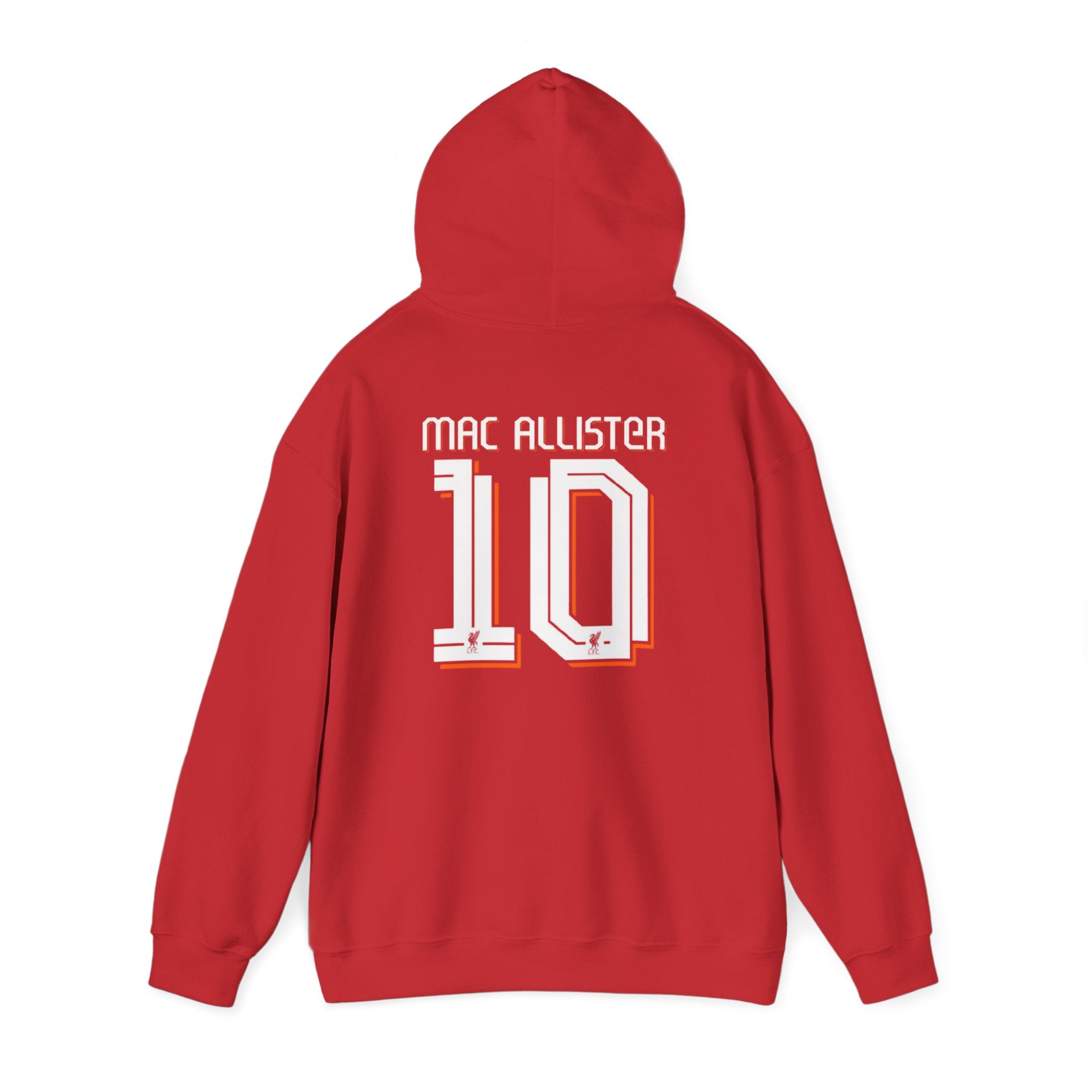 Liverpool Mac Allister #10 Hoodie | Retro Number Graphic