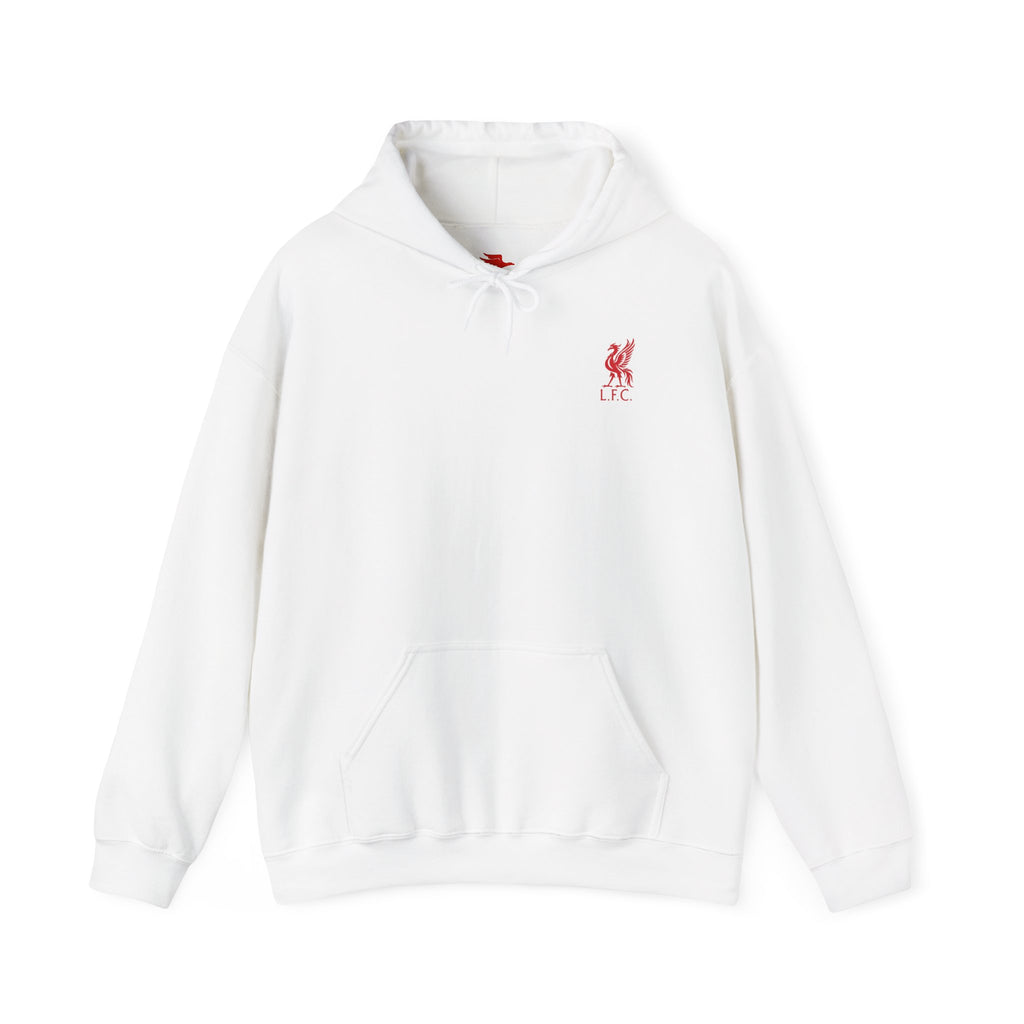 Liverpool-Inspired Hooded Sweatshirt — "10" Back Number with Chest Liver Bird Logo