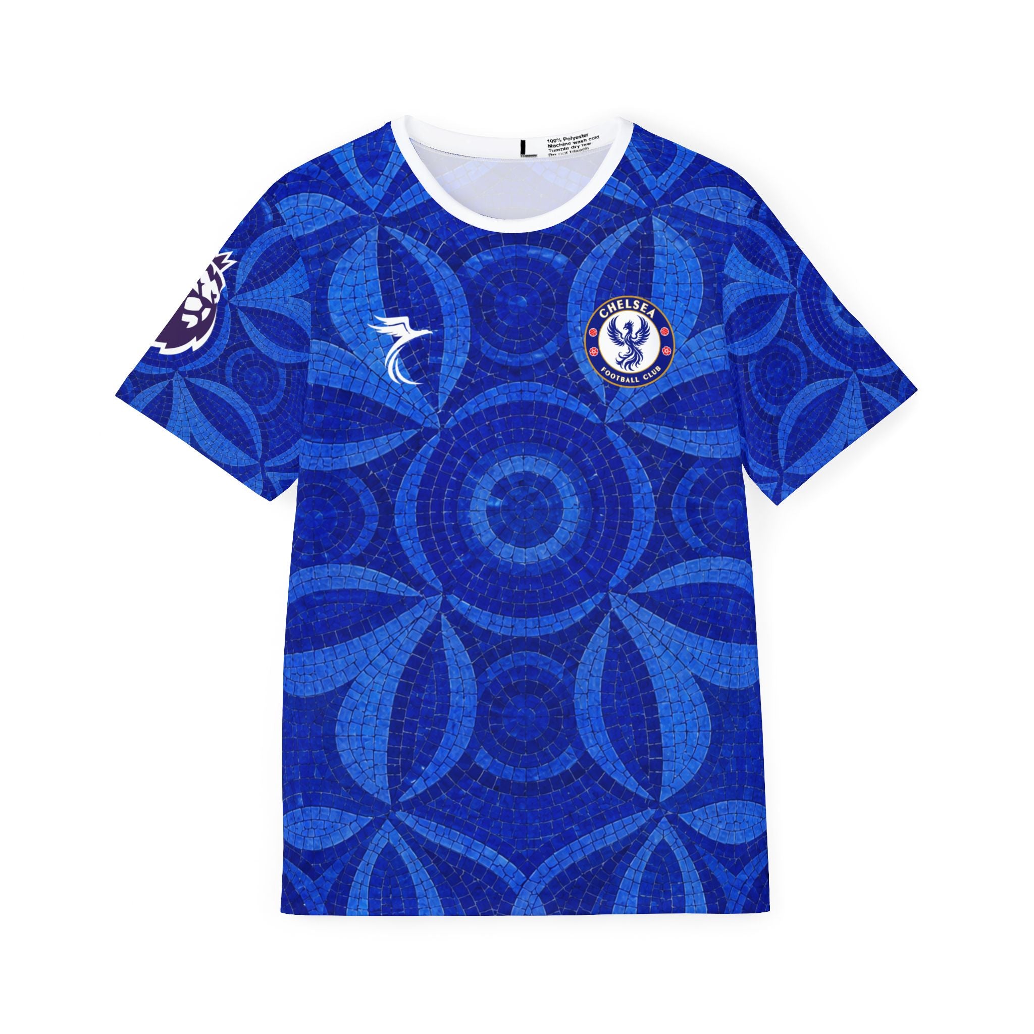 Men's Blue Soccer Jersey — 'Palmer 10' All-Over Print