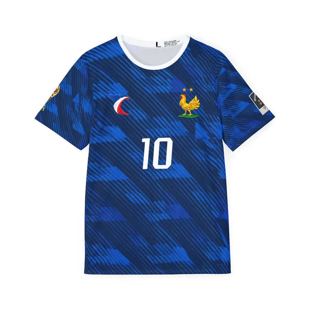 Mbappé #10 Blue Home Soccer Jersey — Men’s Football Shirt