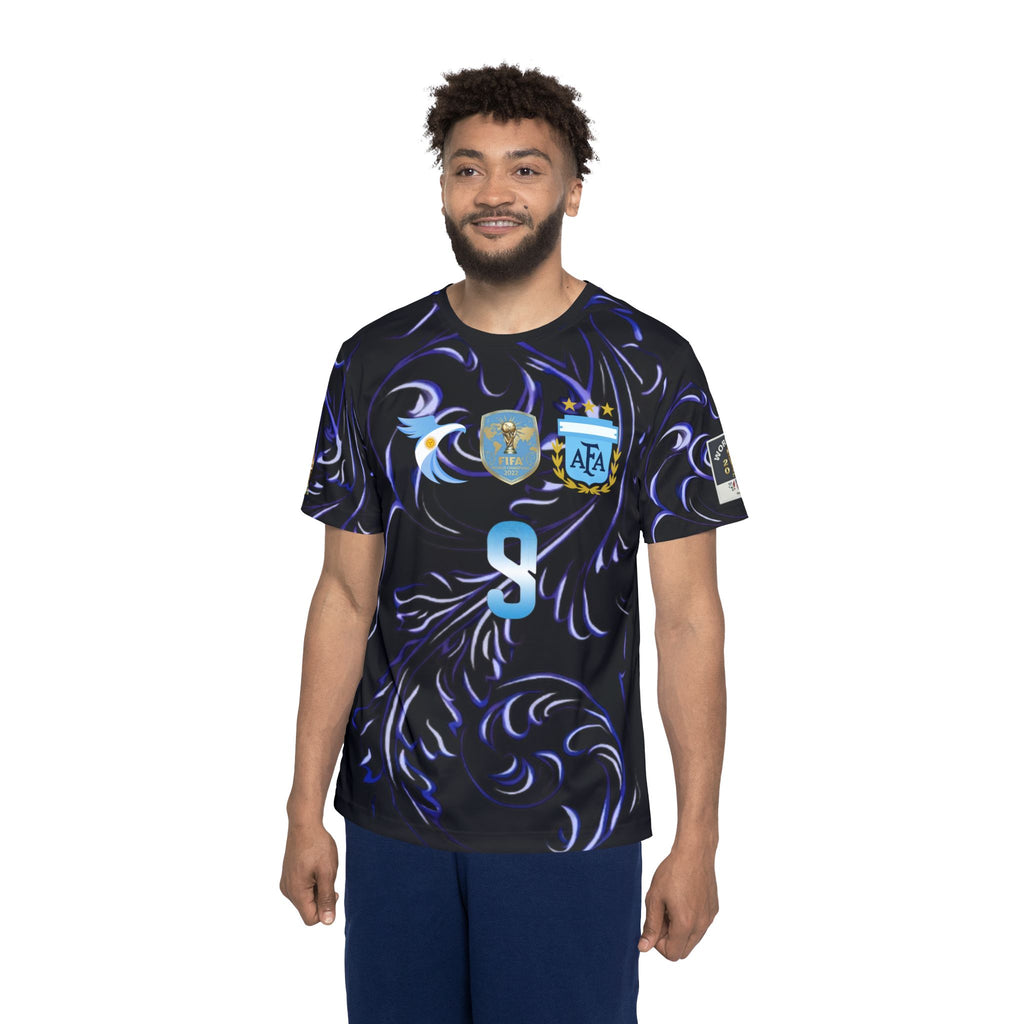 Argentina Floral Soccer Jersey – J. Alvarez #9 All-Over Print