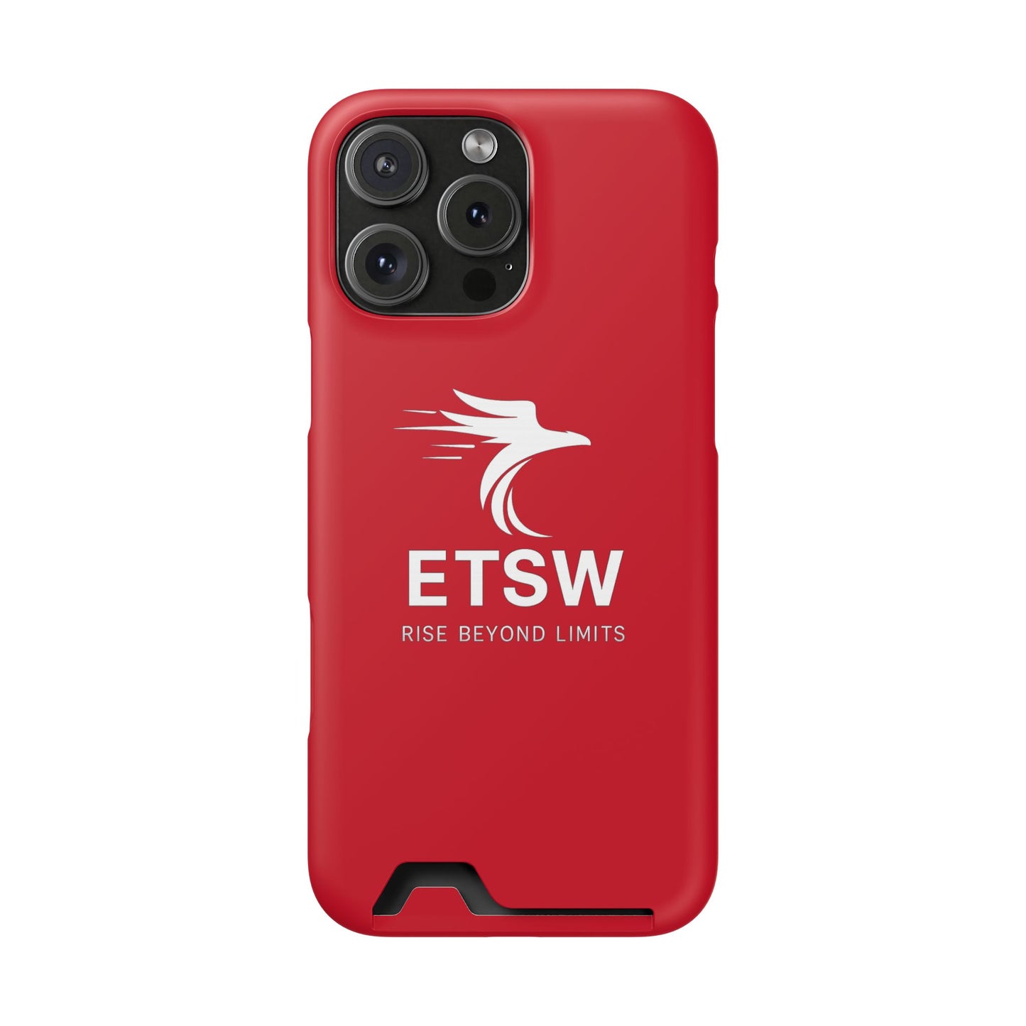 Phone Case with Card Holder — ETSW 'Rise Beyond Limits' Slim Protective Case