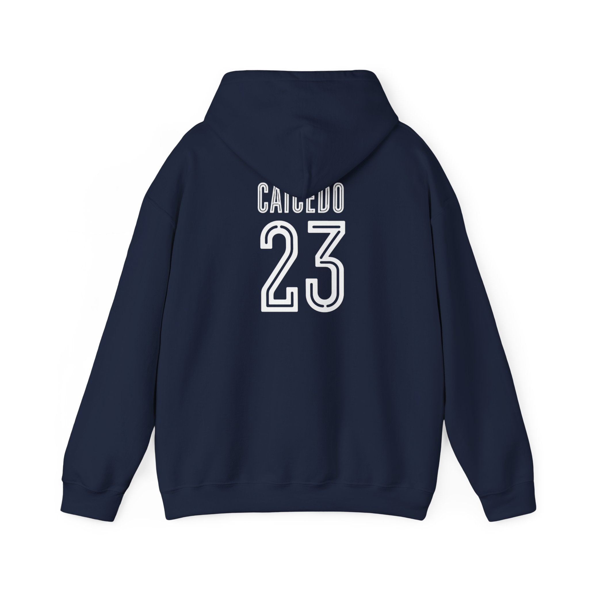 Moises Ceicedo #23 Ecuador Crest Hooded Sweatshirt