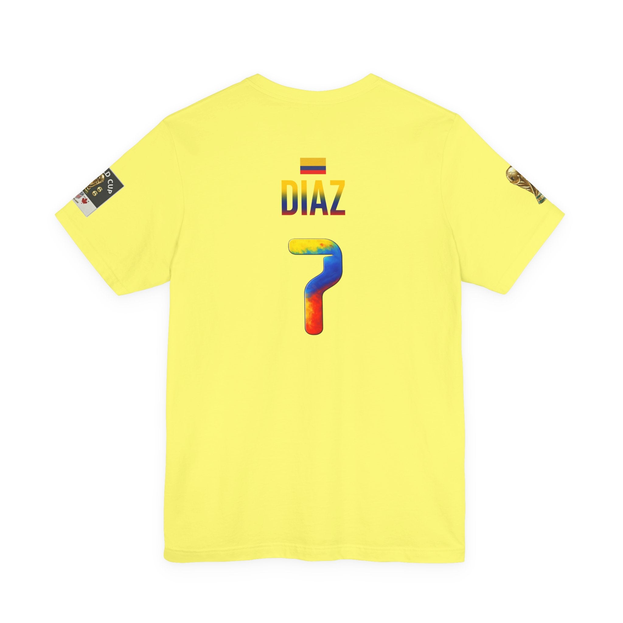 Diaz 7 Columbia Soccer Jersey Tee | Colombia Flag Number Shirt