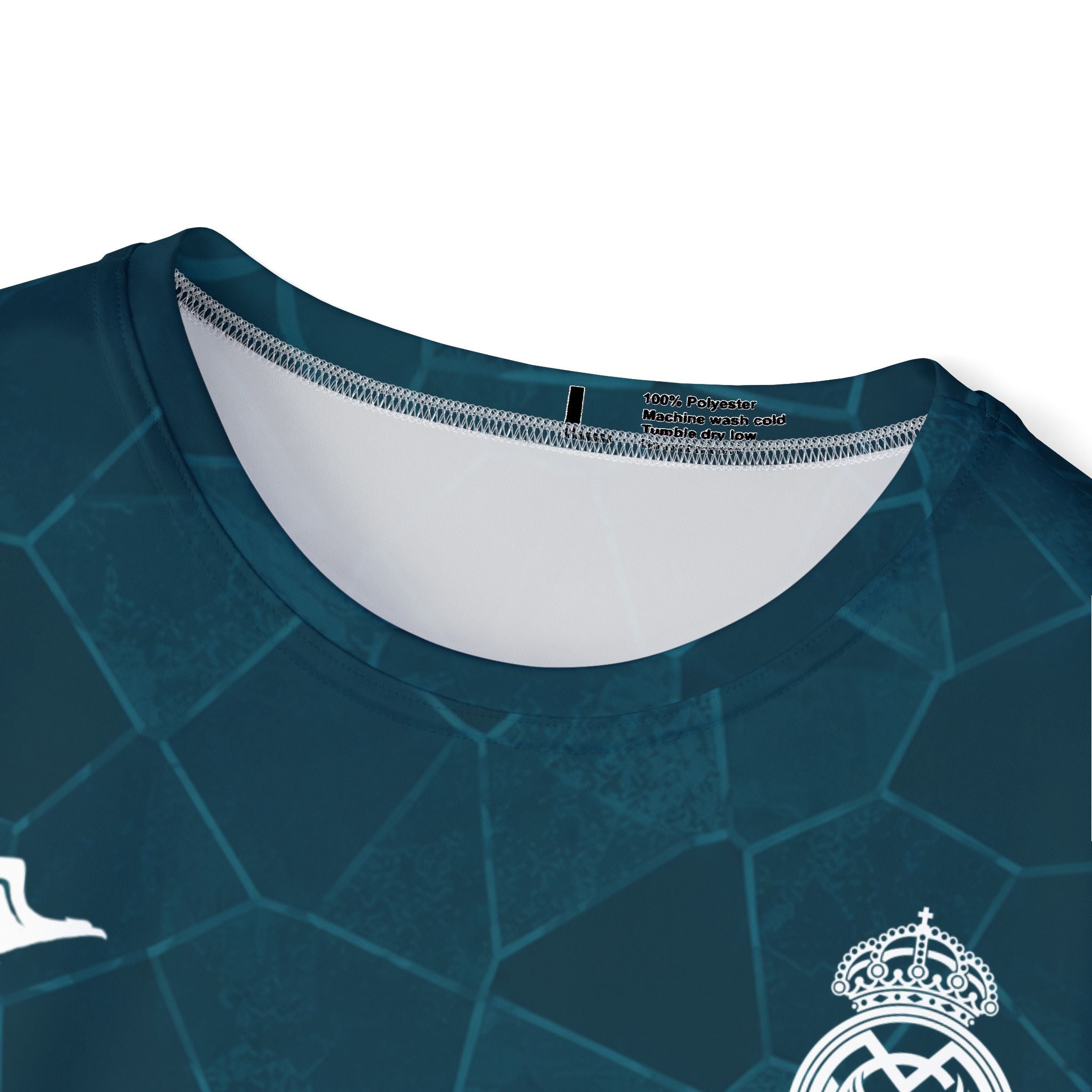 Men's Soccer Jersey – Teal All-Over Print "10 MBAPPÉ" Replica