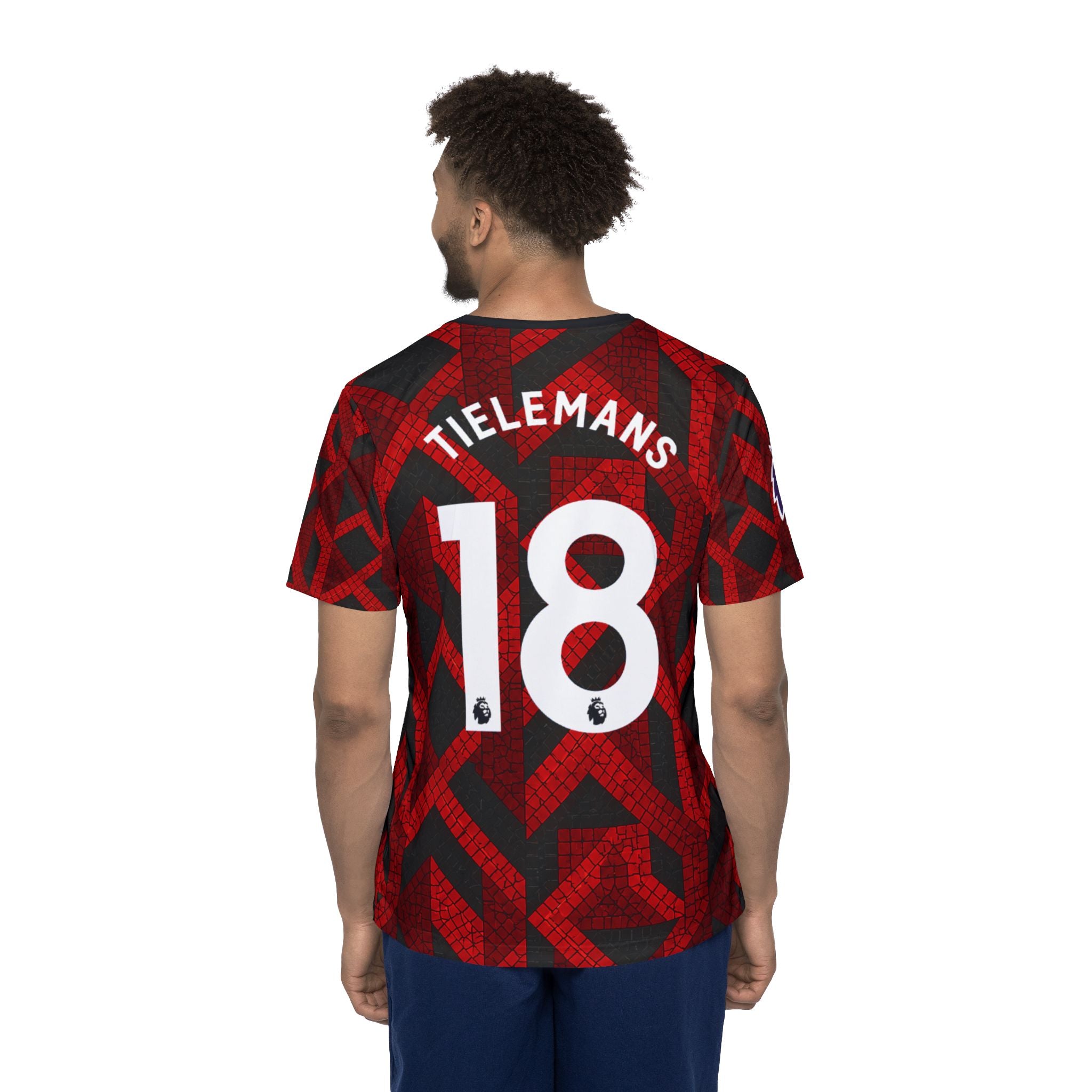 Manchester Red Mosaic Jersey — Tielemans 18 Soccer Shirt