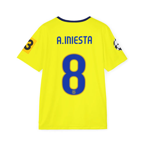 2009 Semi Finals A. Iniesta #8 Football Jersey — UNICEF Barcelona Replica