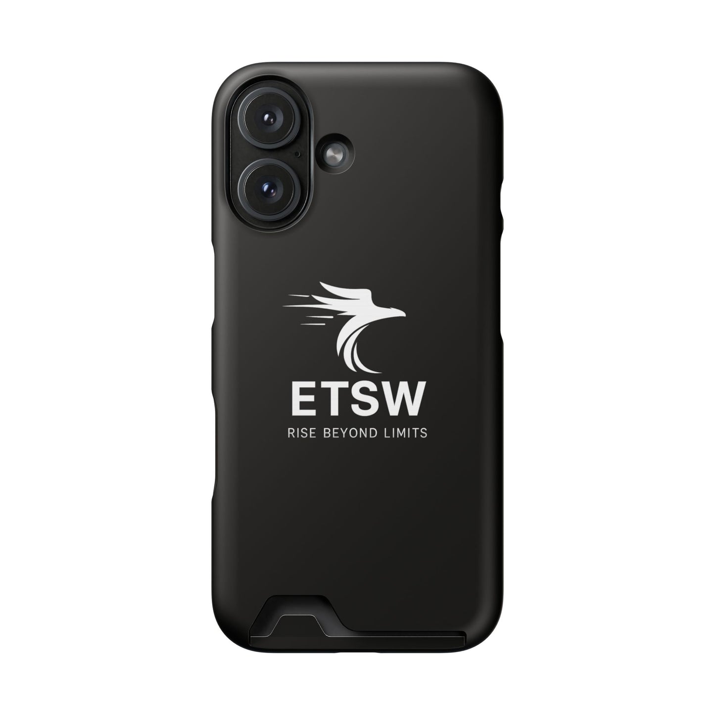 ETSW Logo Phone Case with Card Holder | Slim Protective Wallet Case