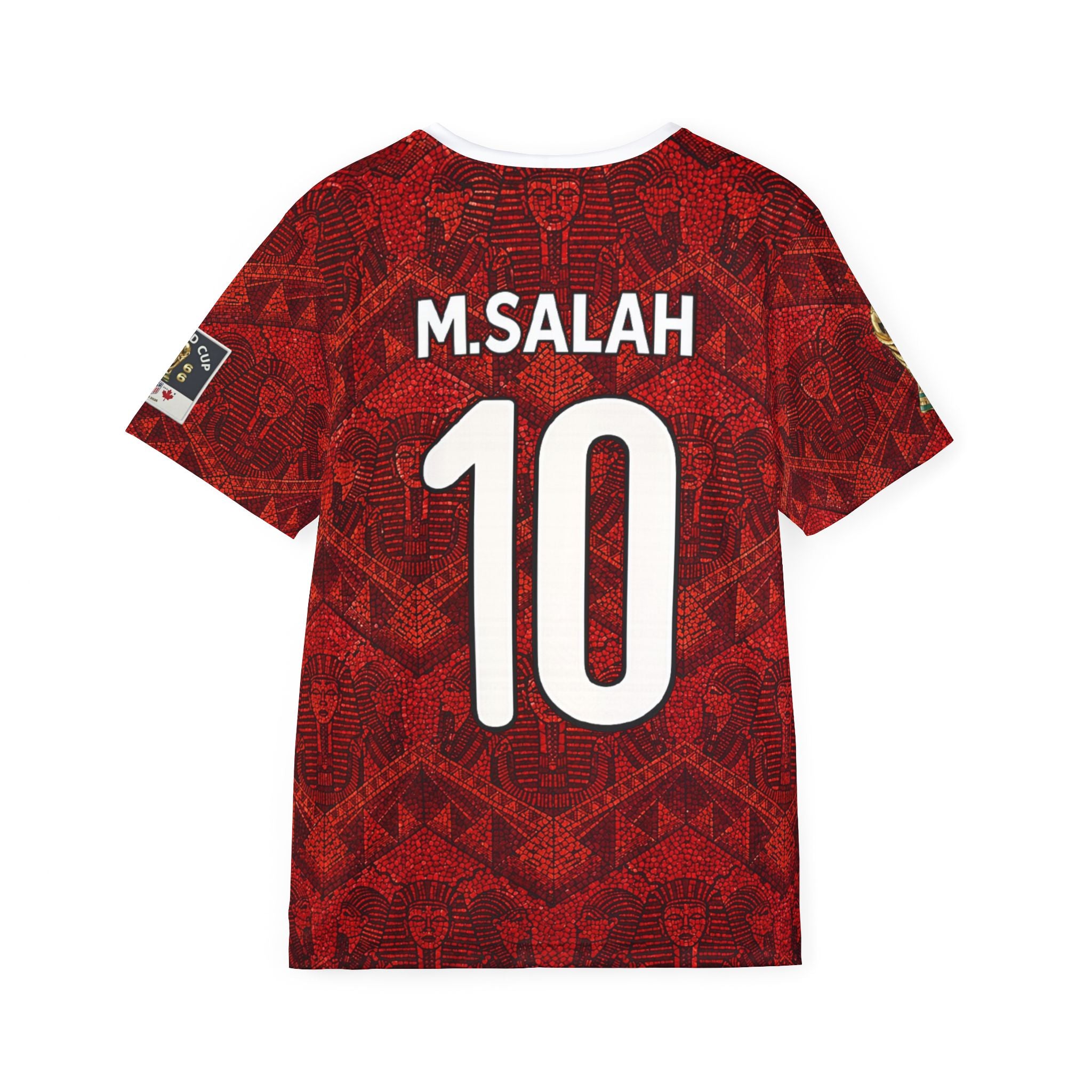 Salah #10 Red Pattern Men's Sports Jersey