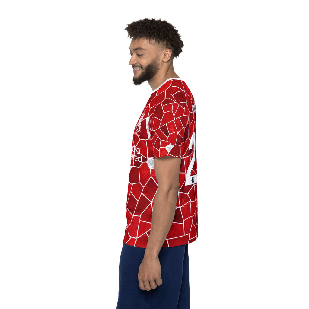 Liverpool Red Mosaic Soccer Jersey — Personalized Back Number 29 (Barcola)