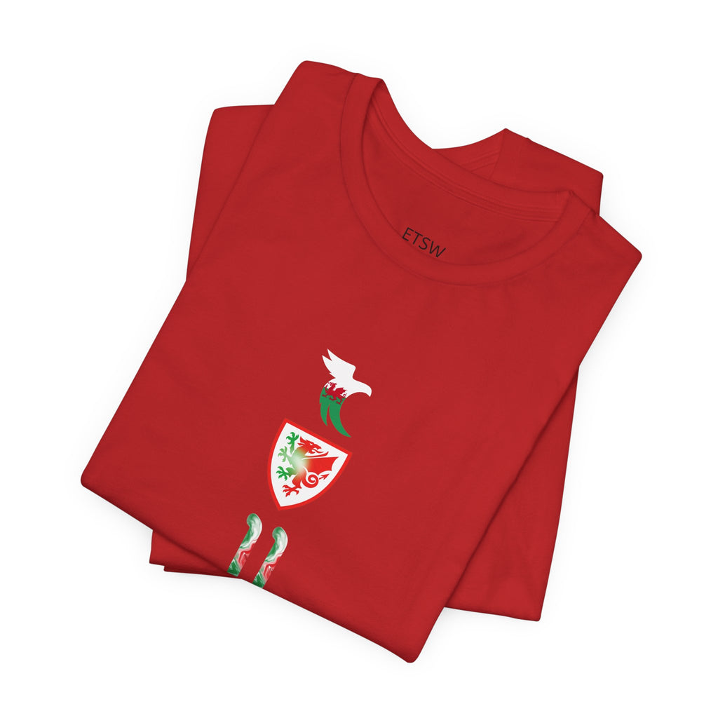Wales Soccer Jersey Tee — Number 11 ‘Johnson’ Fan Shirt
