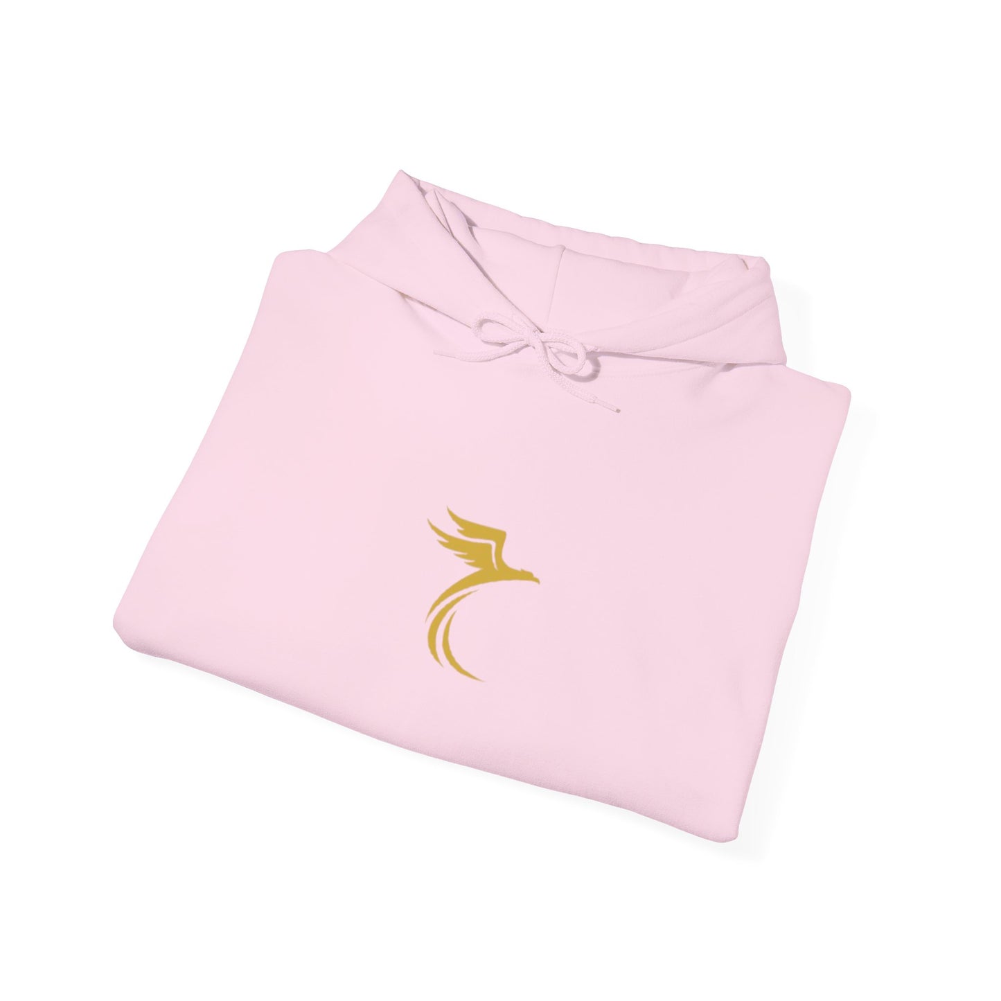 Rise Beyond Limits hoodie | Minimal gold crescent logo sweatshirt