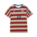 USA Flag Striped Soccer Jersey — Pulisic #10 Men's Sports Jersey
