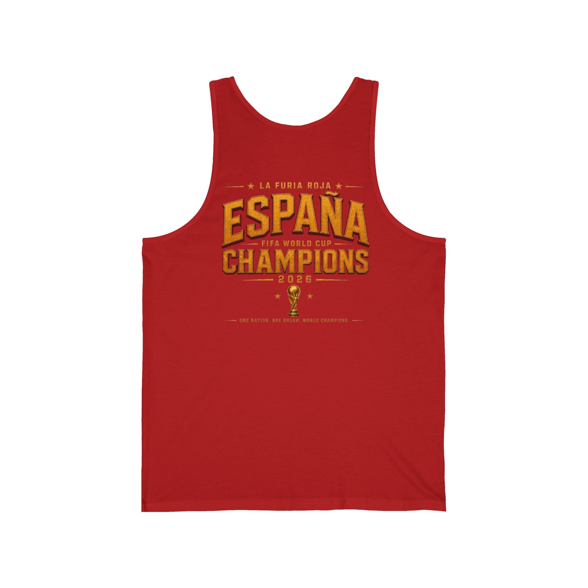 España World Cup Champions Tank Top — La Feria Roja Soccer Jersey