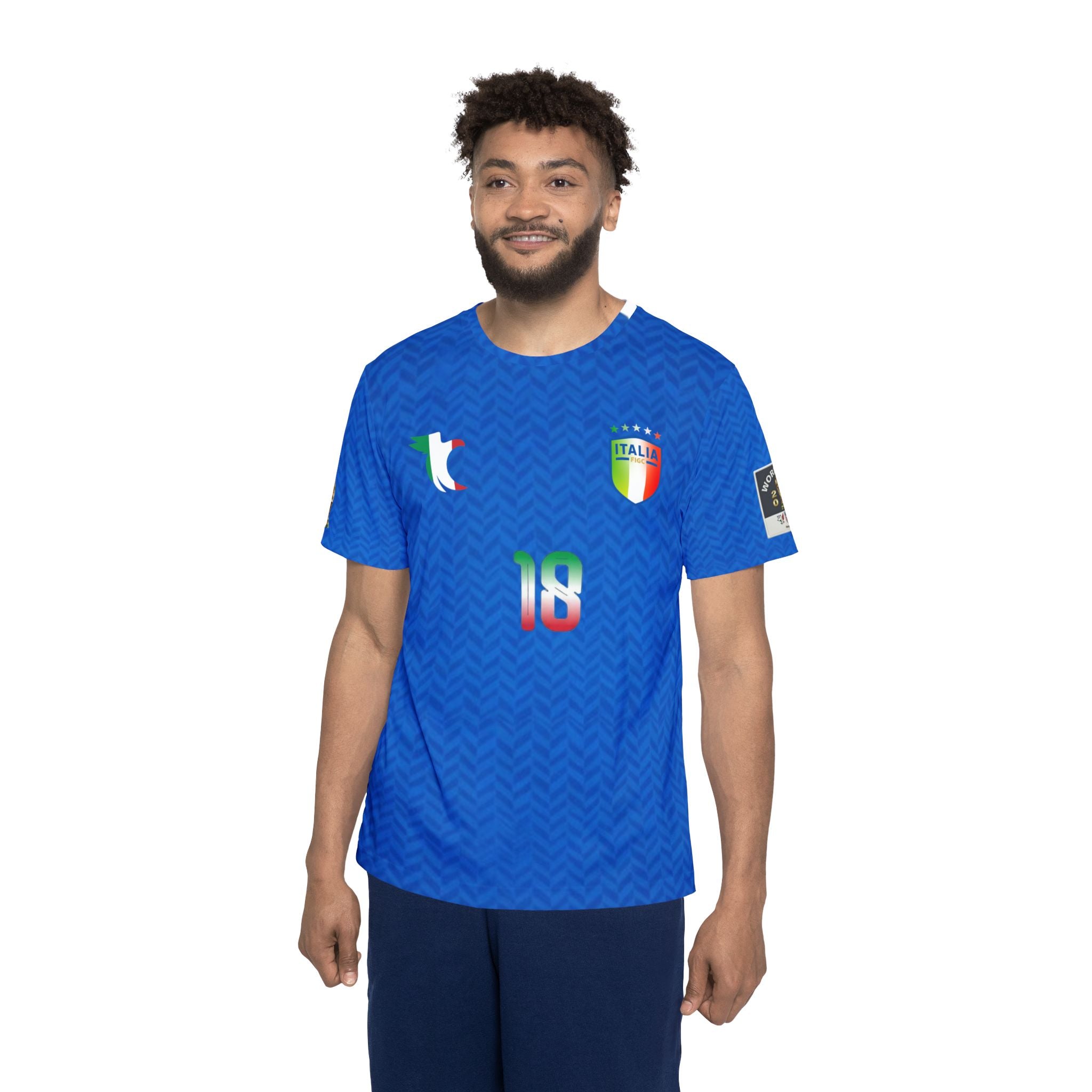 Italy Football Jersey — Barella #18 Men’s Soccer Shirt