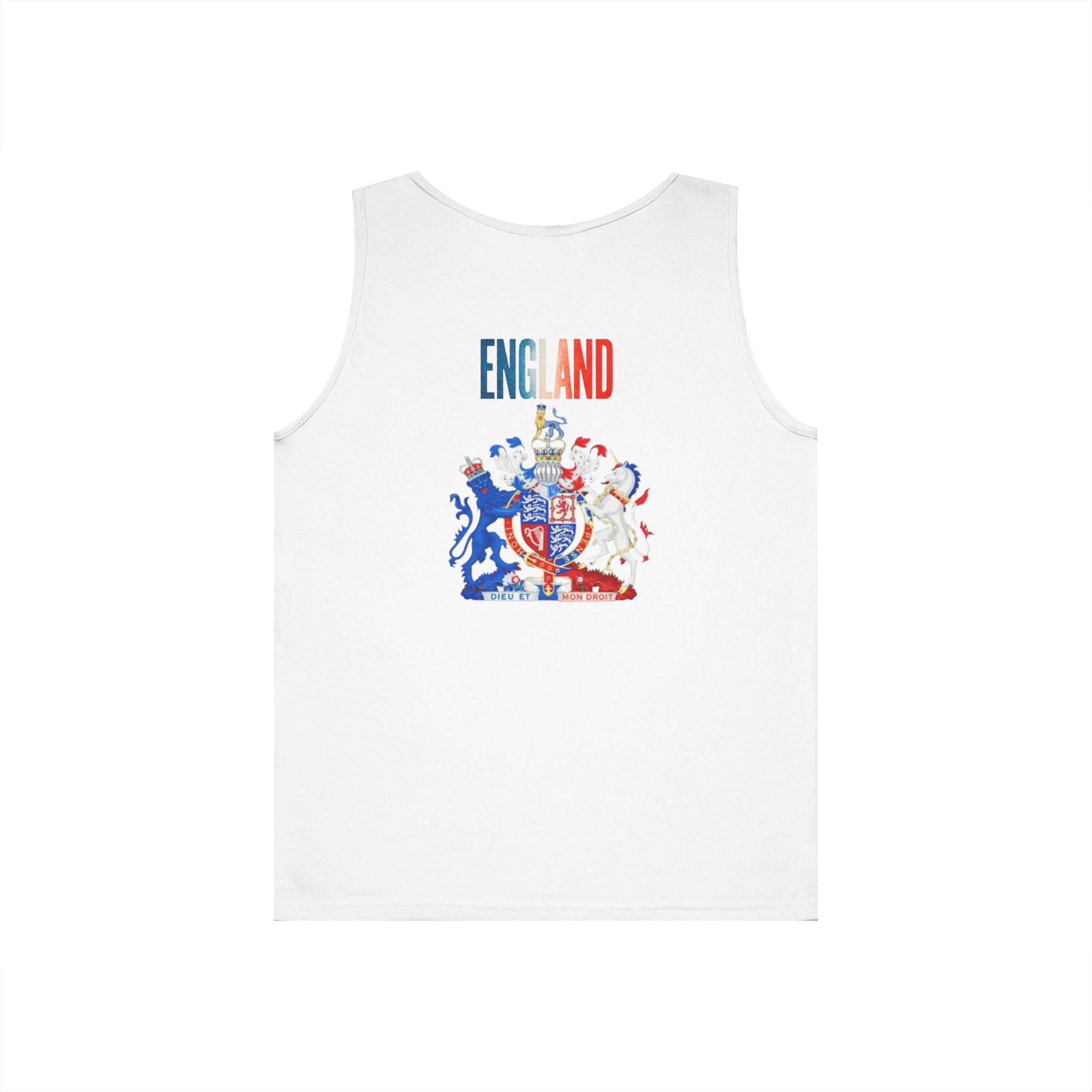 England Crest Tank Top – Retro British Flag Coat of Arms Vest