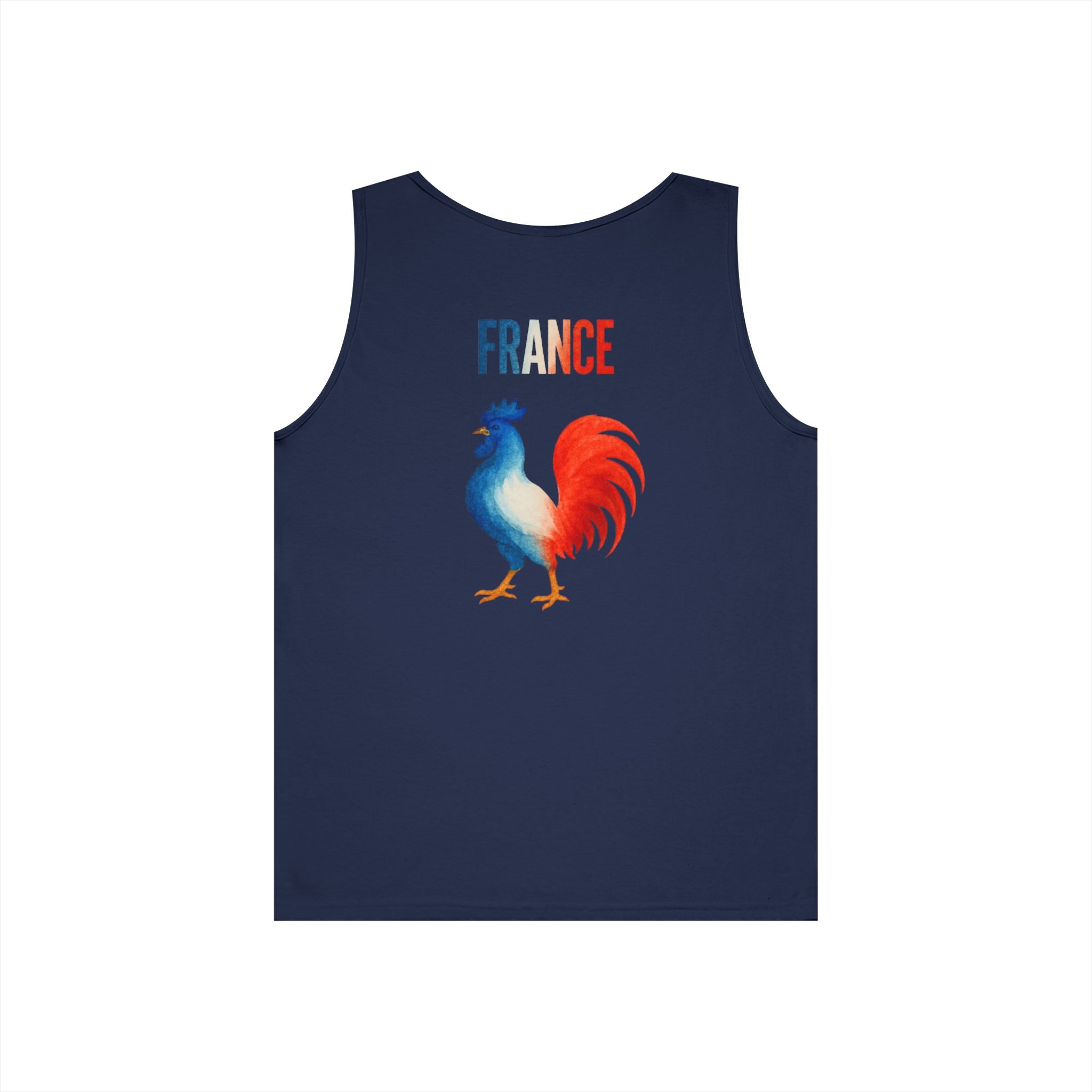 France Rooster Tank Top — French Tricolor Coq Graphic
