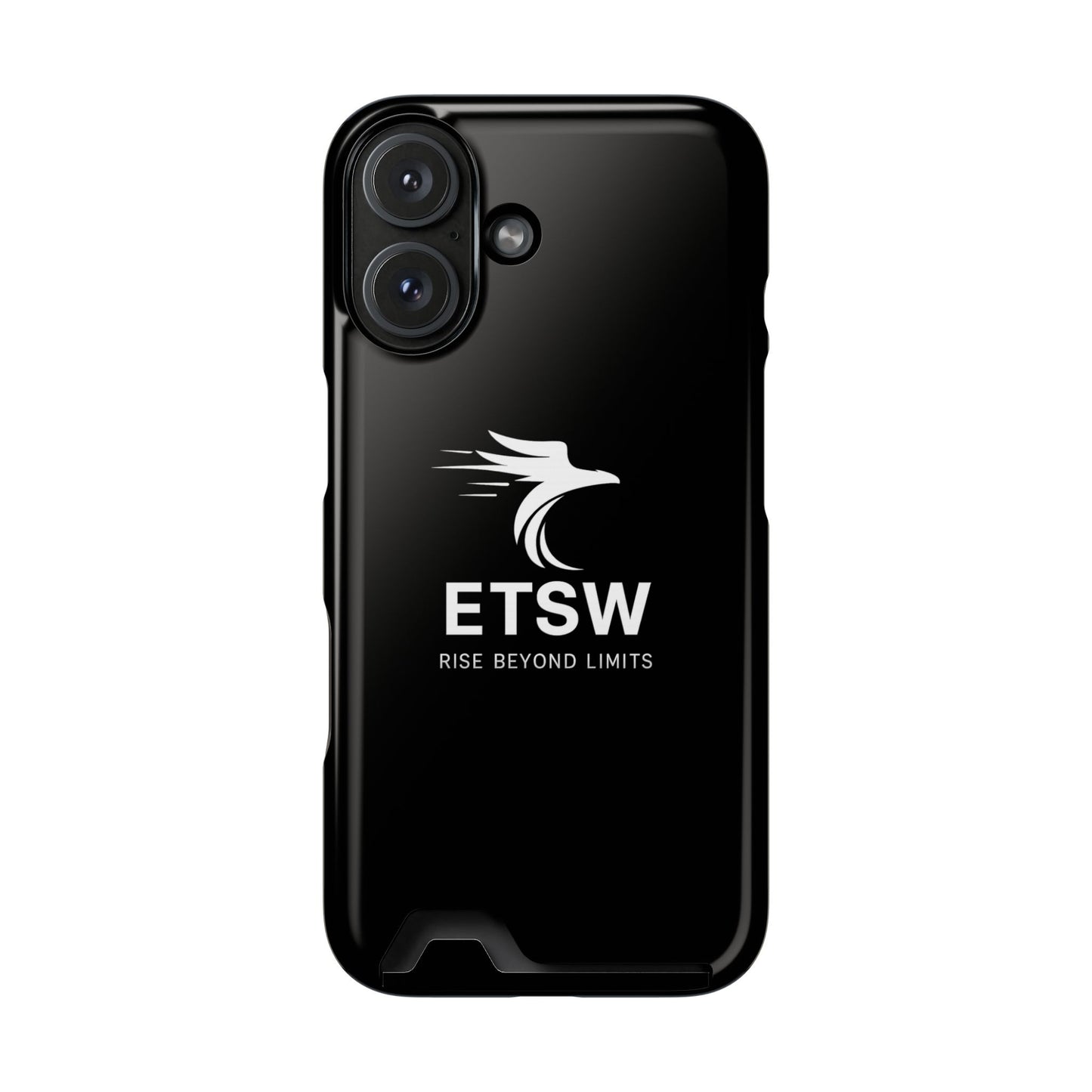 ETSW Logo Phone Case with Card Holder | Slim Protective Wallet Case