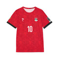 Men's Red Soccer Jersey — M. Salah #10 Replica Football Shirt