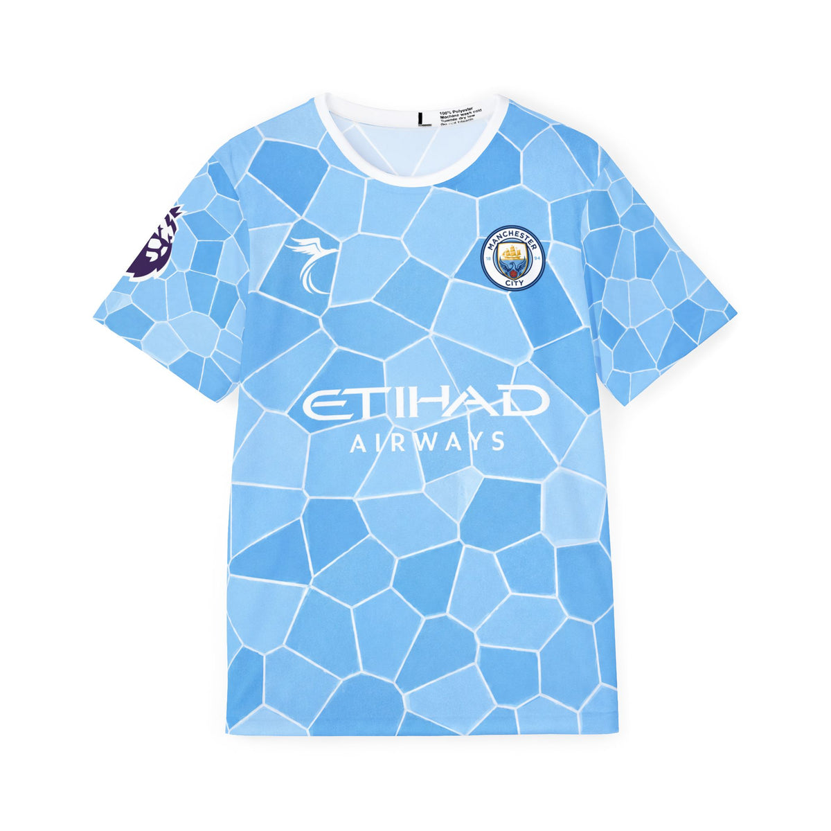 Manchester City Style Soccer Jersey — Light Blue Gakpo #18 Replica