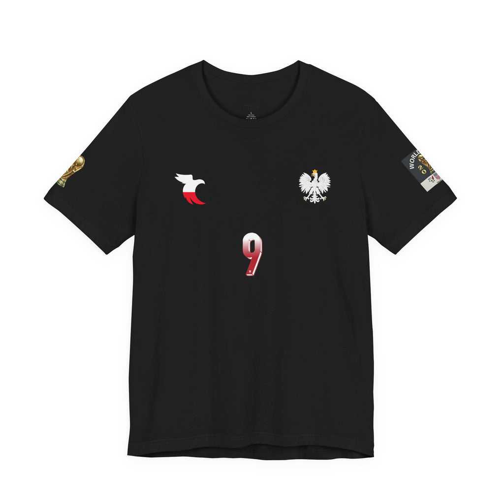 Lewandowski 9 Soccer Jersey Tee | Poland Football Shirt