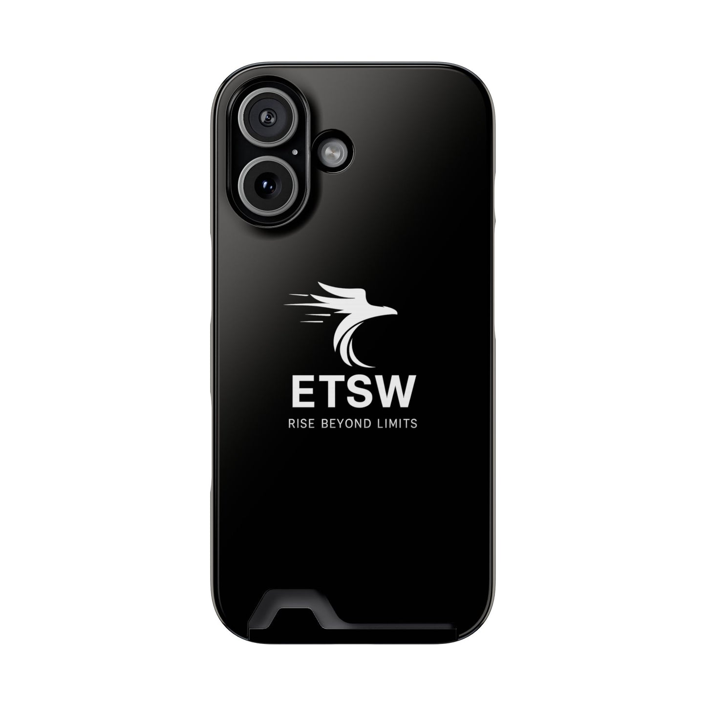 ETSW Logo Phone Case with Card Holder | Slim Protective Wallet Case