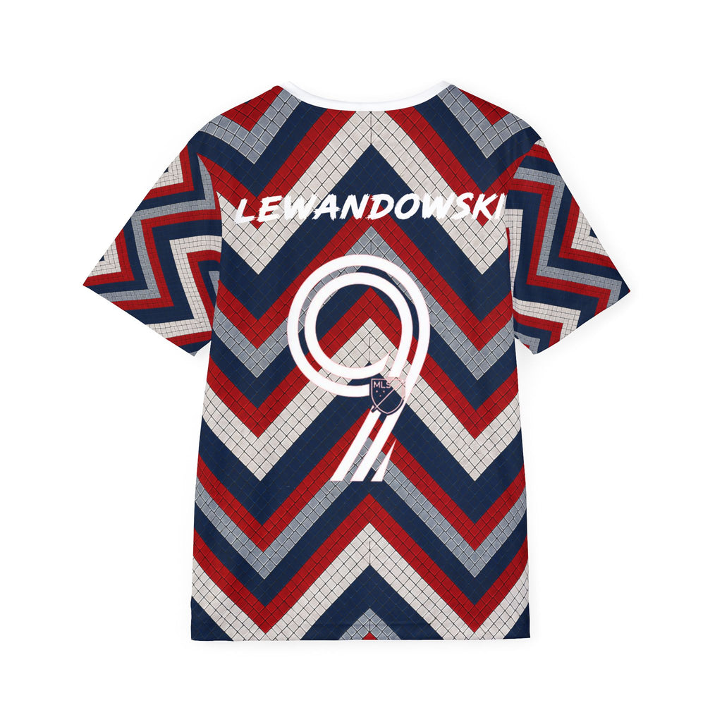 Chicago Fire #9 Sports Jersey — Red, White & Navy All-Over Print