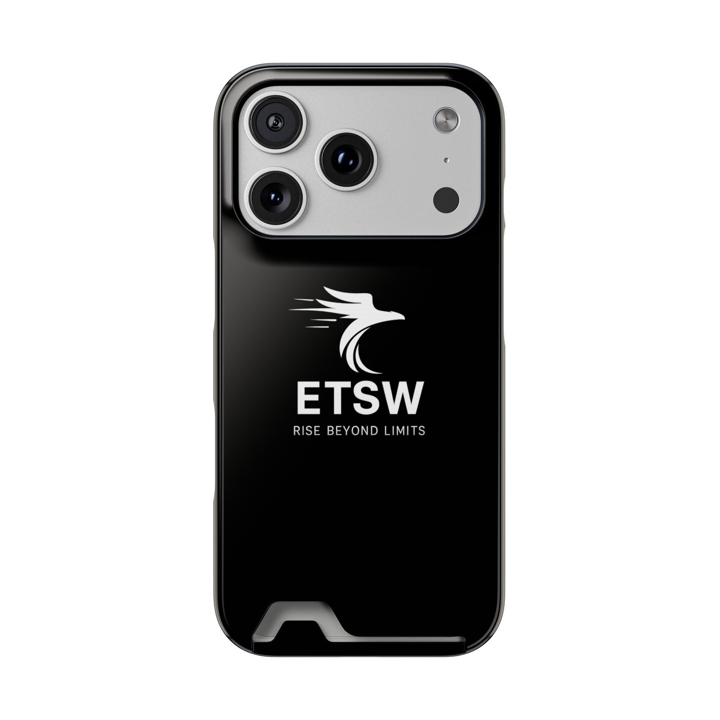 ETSW Logo Phone Case with Card Holder | Slim Protective Wallet Case