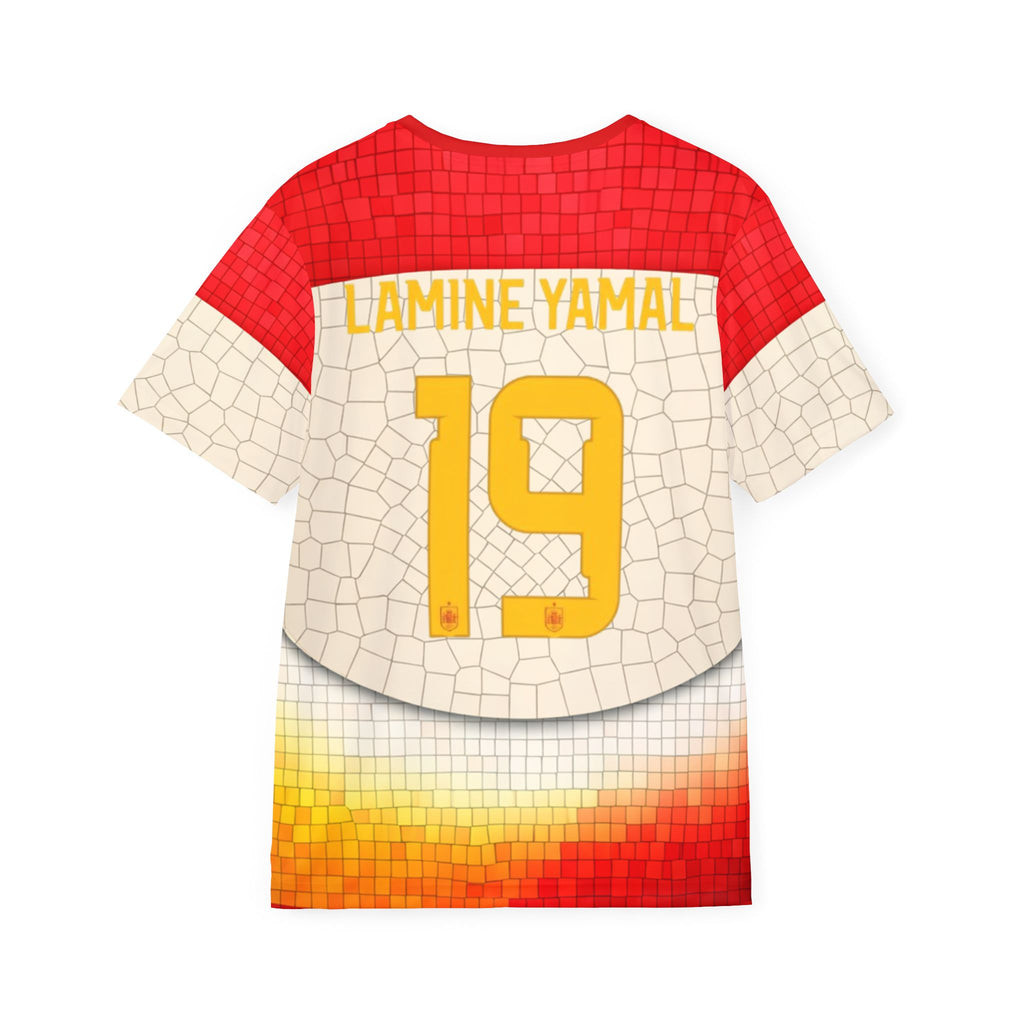 Spanish Mosaic Soccer Jersey - '19' Lamine Yamal Fan Shirt