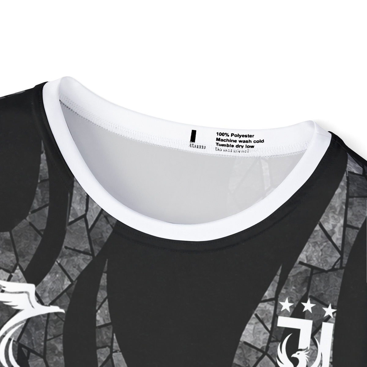 Soccer Jersey – Black Flame All-Over Print Replica Tee