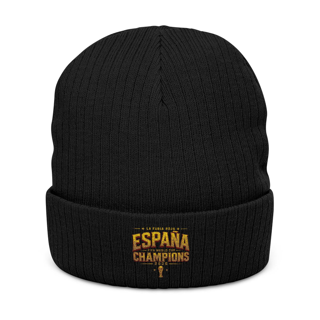 España Champions Embroidered Ribbed Beanie