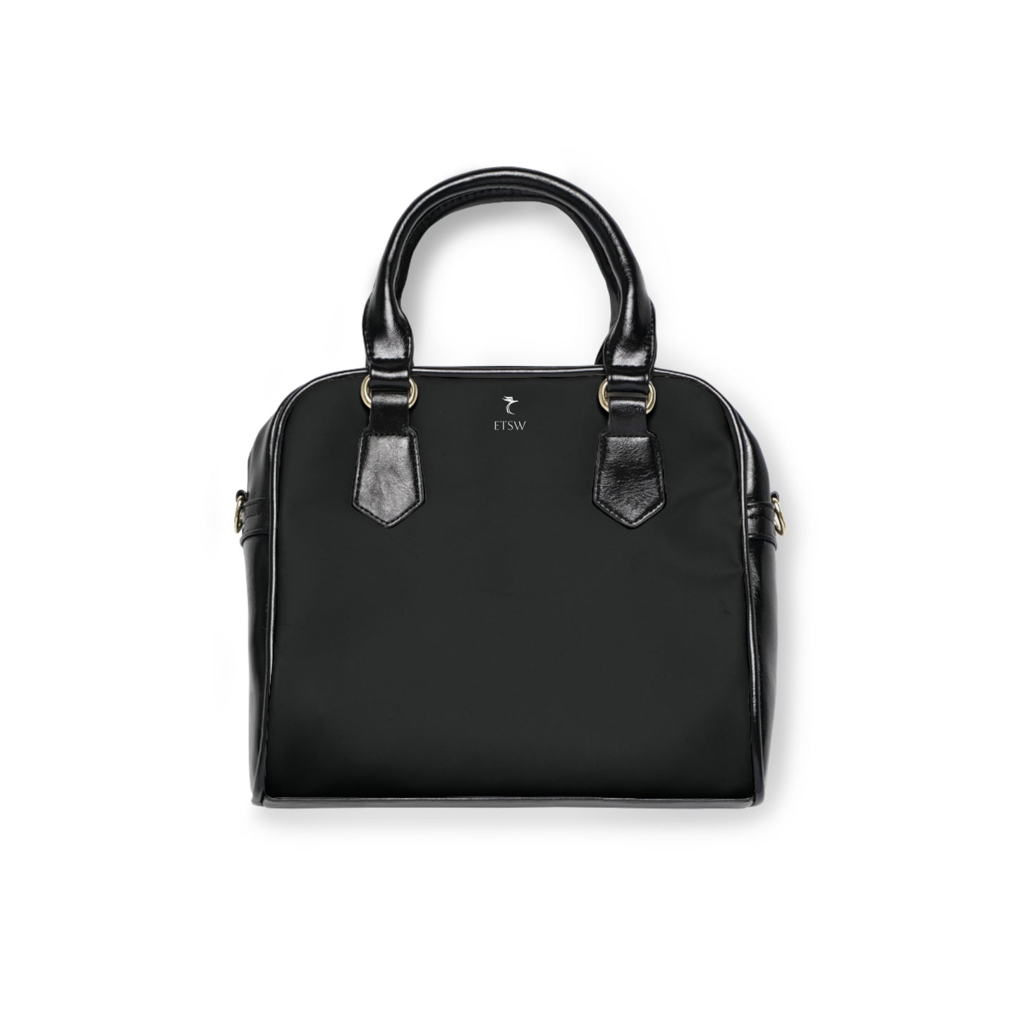 Black Shoulder Handbag with Elegant Design