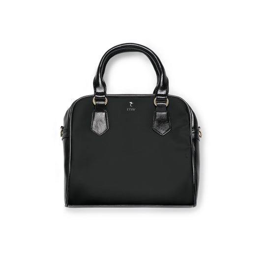 Black Shoulder Handbag with Elegant Design
