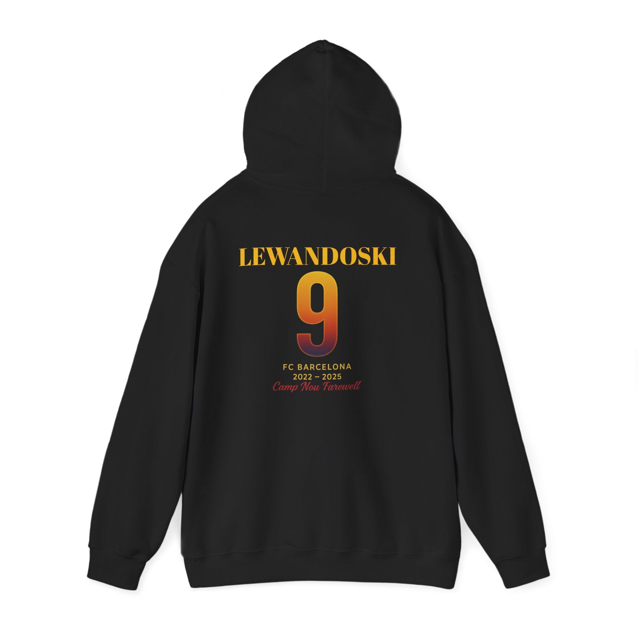 Farewell Lewandowski Number 9 Unisex Hoodie - Perfect for Sports Fans