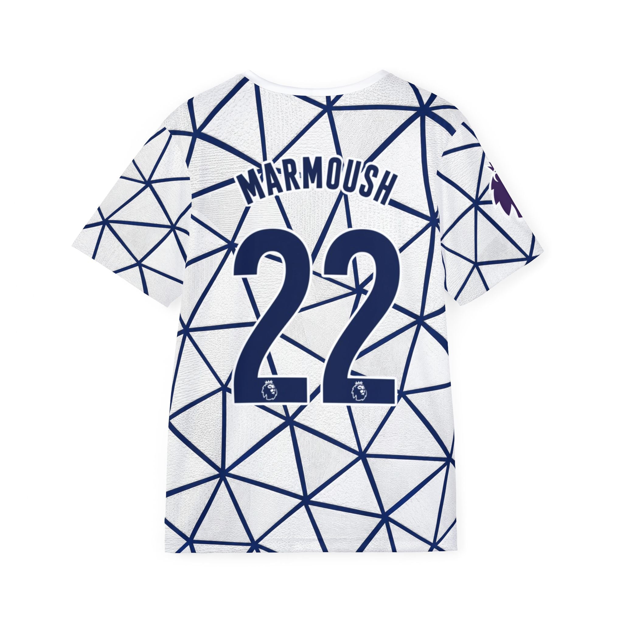 Tottenham-Inspired Men’s Soccer Jersey – AIA Front, Marmoush #22 Back