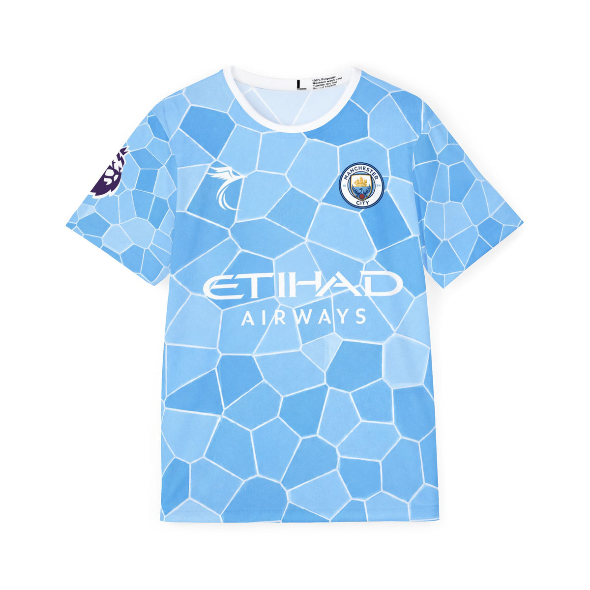 Men's Soccer Jersey - Light Blue Foden #47 Manchester City Style