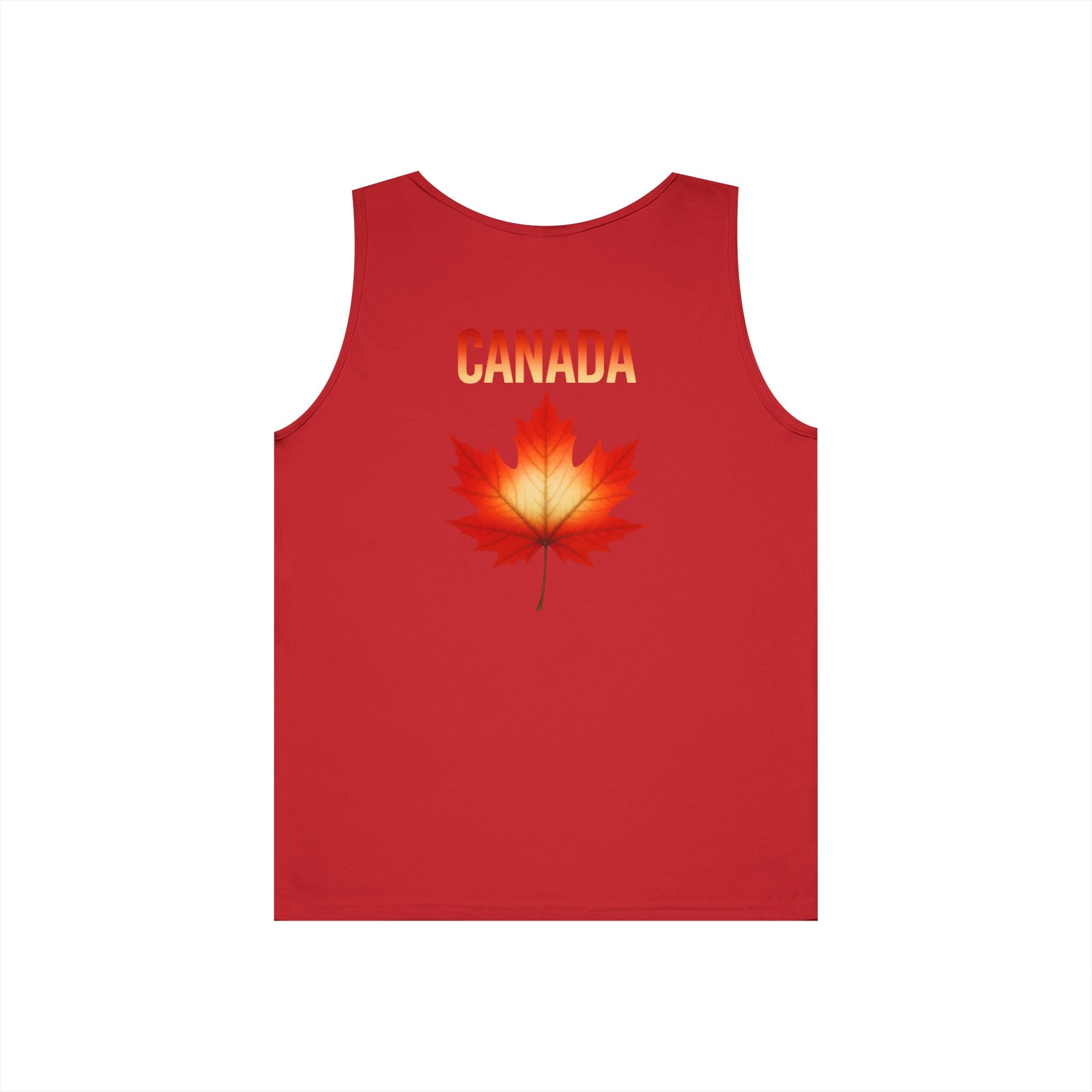 Canada Maple Leaf Tank Top — Canadian Flag Maple Graphic Sleeveless Shirt
