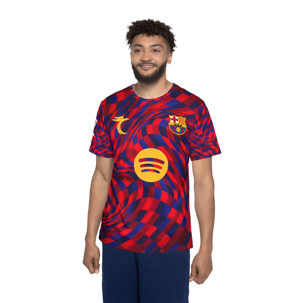Soccer Jersey — Red/Blue Psychedelic Pedri #8 Football Shirt