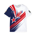 Men's Soccer Jersey - Pulisic #10 Red White Blue Star Design