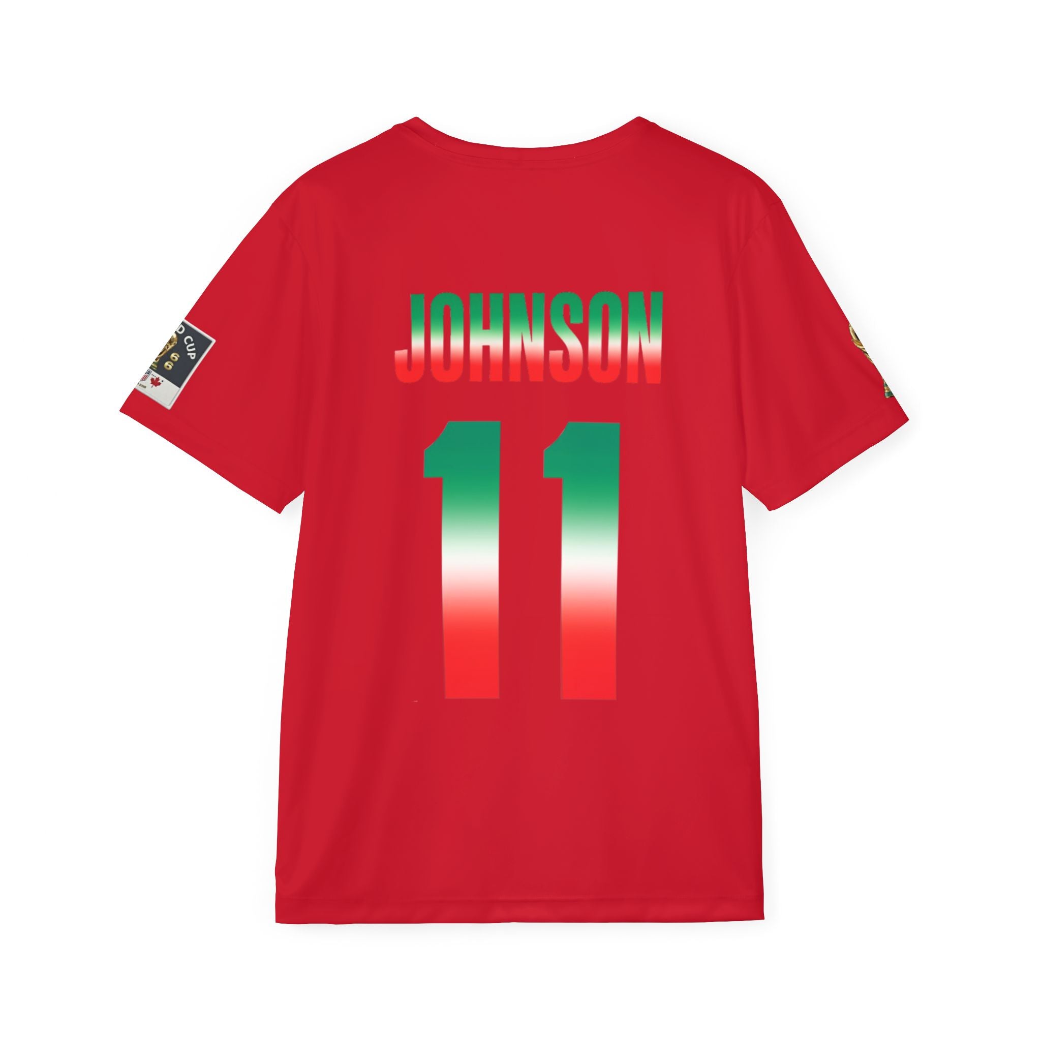 Welsh Red Football Jersey — Custom Name & Number (Johnson 11)