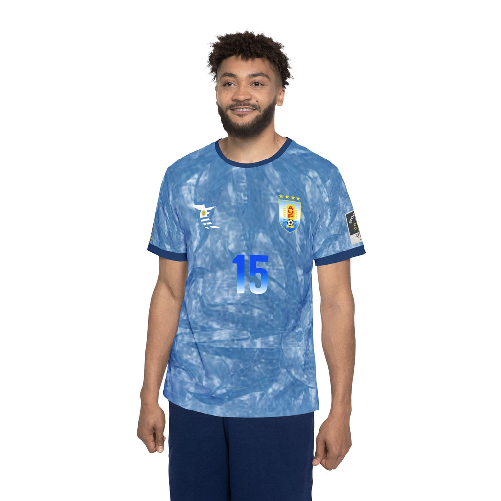 Sports Jersey — Custom Blue Team Jersey with 'Valverde 15' Numbered Back