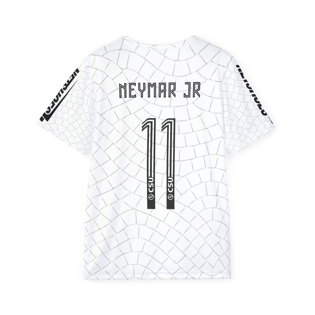 Men’s Sports Jersey — White Mosaic 2011 Santos Neymar Jr Kit